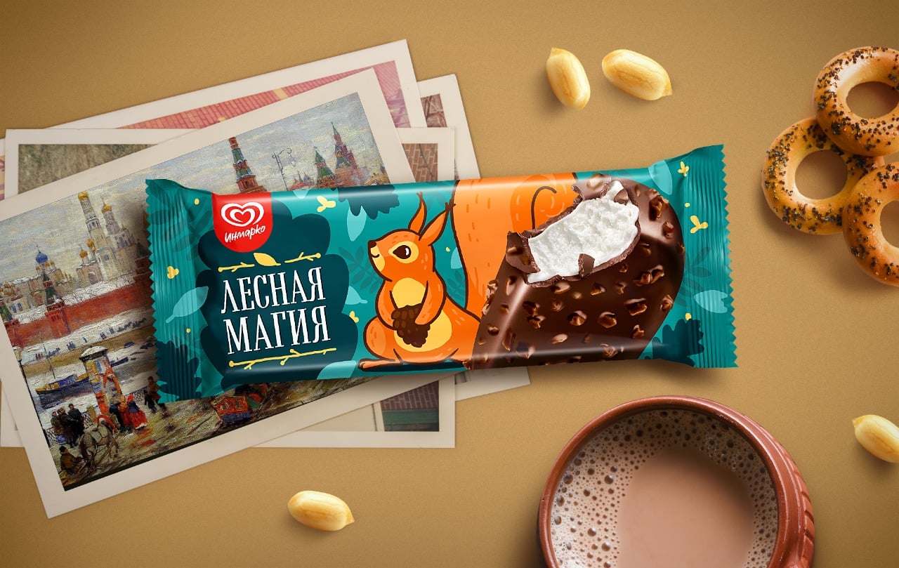 Мороженое «Лесная магия» в формате эскимо