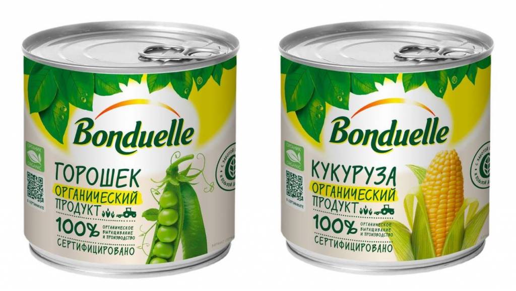 Bonduelle стал первым в РФ производителем органических кукурузы и горошка