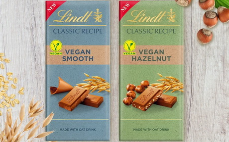 Lindt & Sprüngli представил веганские плитки шоколада на растительной основе