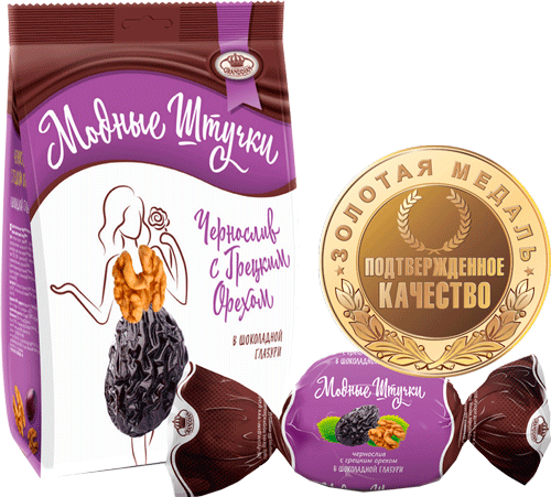 Чернослив с грецким орехом в шоколадной глазури ТМ Granddian — выбор редакции