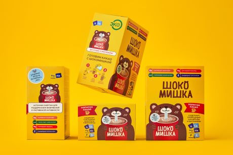 Редизайн упаковки какао «Шокомишка» провели в Fabula Branding