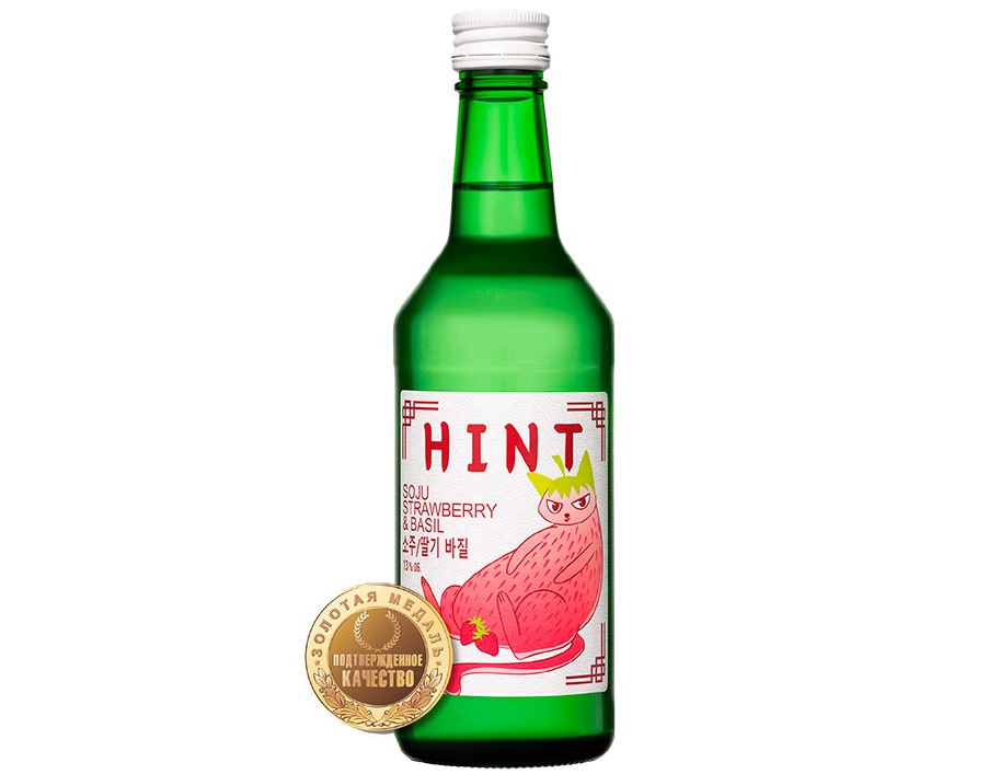 Выбор редакции журнала «Спиртные напитки» АПЕРИТИВ «HINT (ХИНТ) со вкусом клубники и базилика»