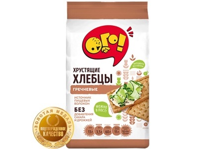 Выбор редакции журнала «Кондитерские изделия»  Хлебцы хрустящие гречневые ТМ «ОГО!»