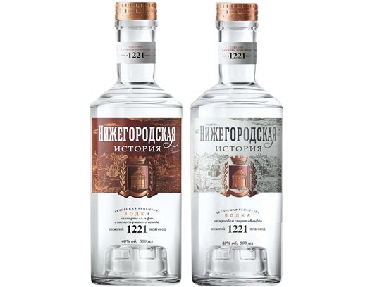 Новинки российского рынка спиртных напитков Водка «НИЖЕГОРОДСКАЯ ИСТОРИЯ»
