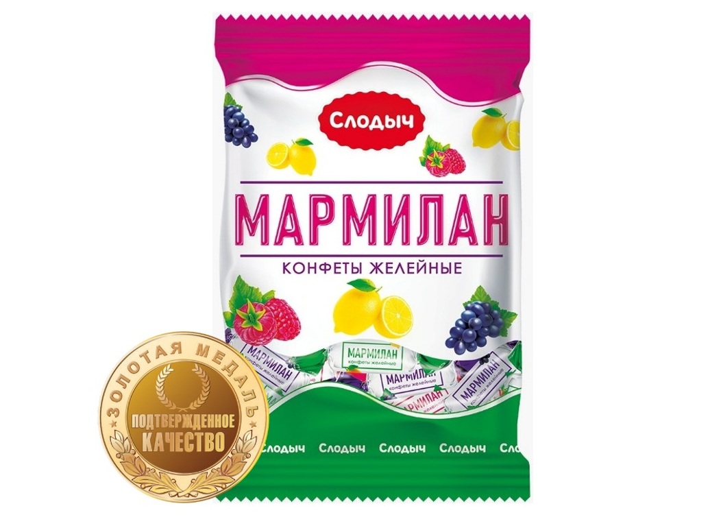 Мармилан со вкусом винограда, лимона, малины ТМ «СЛОДЫЧ» — выбор редакции