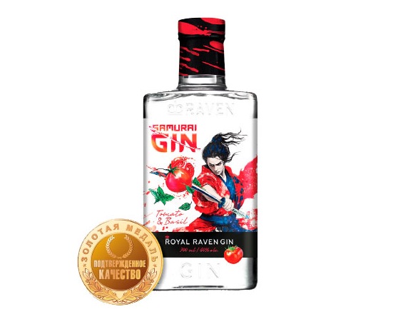 Выбор редакции журнала «Спиртные напитки»  Джин ROYAL RAVEN SAMURAI GIN «РОЯЛ РЕЙВЕН САМУРАЙ ДЖИН»