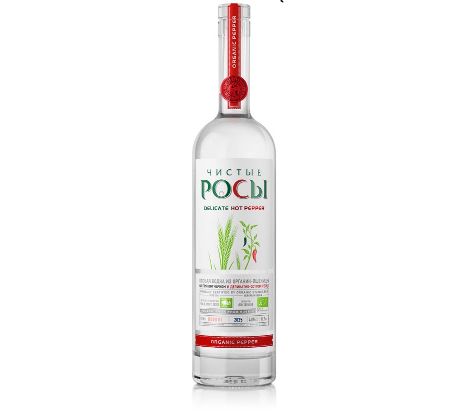Чистые Росы Перец» – новая органик-водка от ЛВЗ «Саранский»